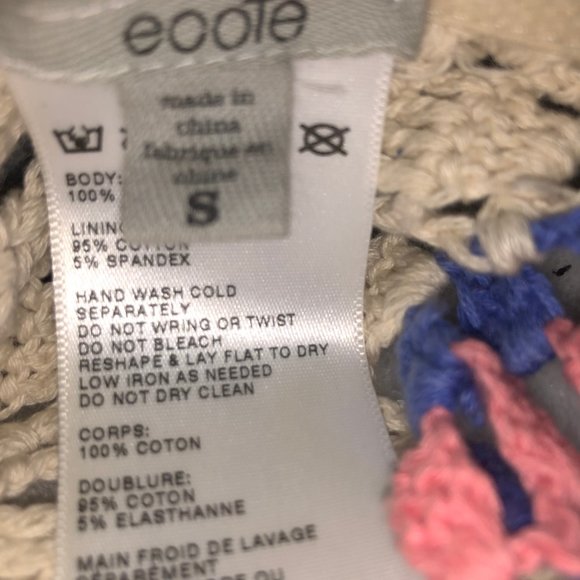 Urban Outfitters Crochet Tie Crop Top S - Picture 6 of 6